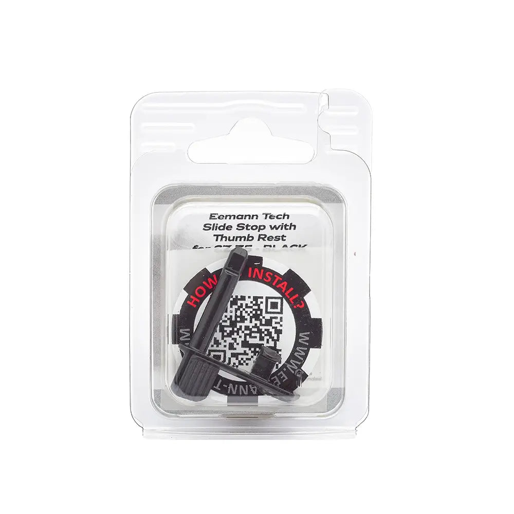 Eemann Tech Slide Stop with Thumb Rest for CZ 75 - BLACK