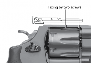 LPA WXT03F1 Sight Set for Smith and Wesson Revolver with Fiber Optic image 1