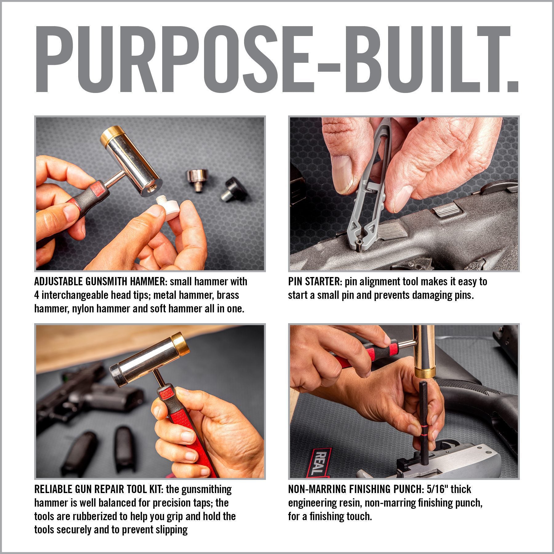 Real Avid Accu Punch Hammer and Roll Pin Set image 1