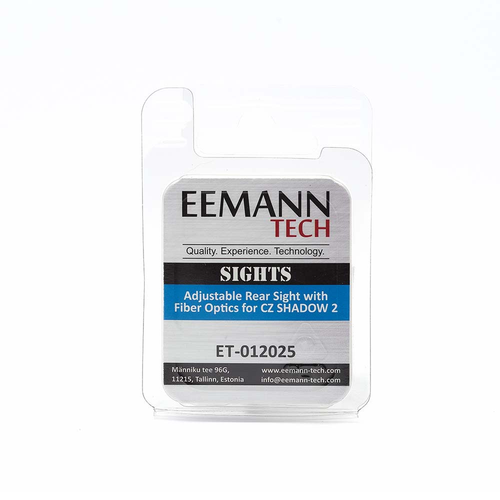 Eemann Tech Adjustable Rear Sight with Fiber Optics for CZ SP-01 SHADOW, CZ SHADOW 2 image 3