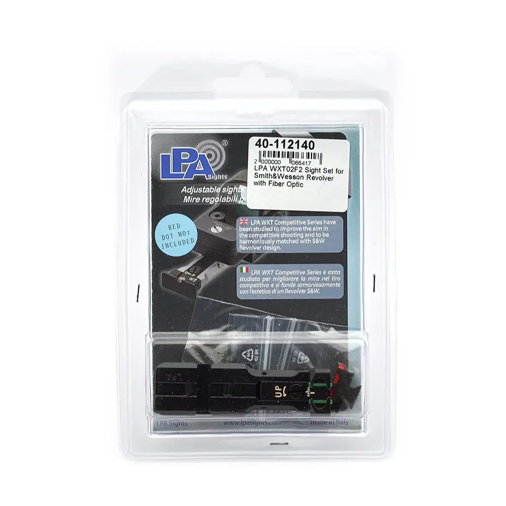 LPA WXT02F2 Sight Set for Smith and Wesson Revolver with Fiber Optic image 4