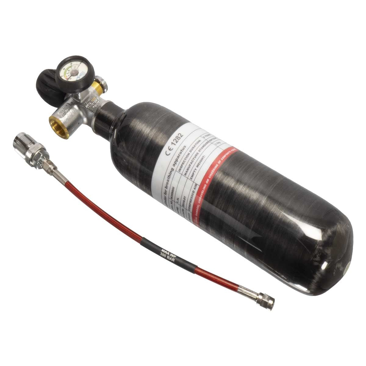 1.1Ltr Weekender 300 BAR “Weekender” Carbon Fibre Airgun Charging Cylinder image 0