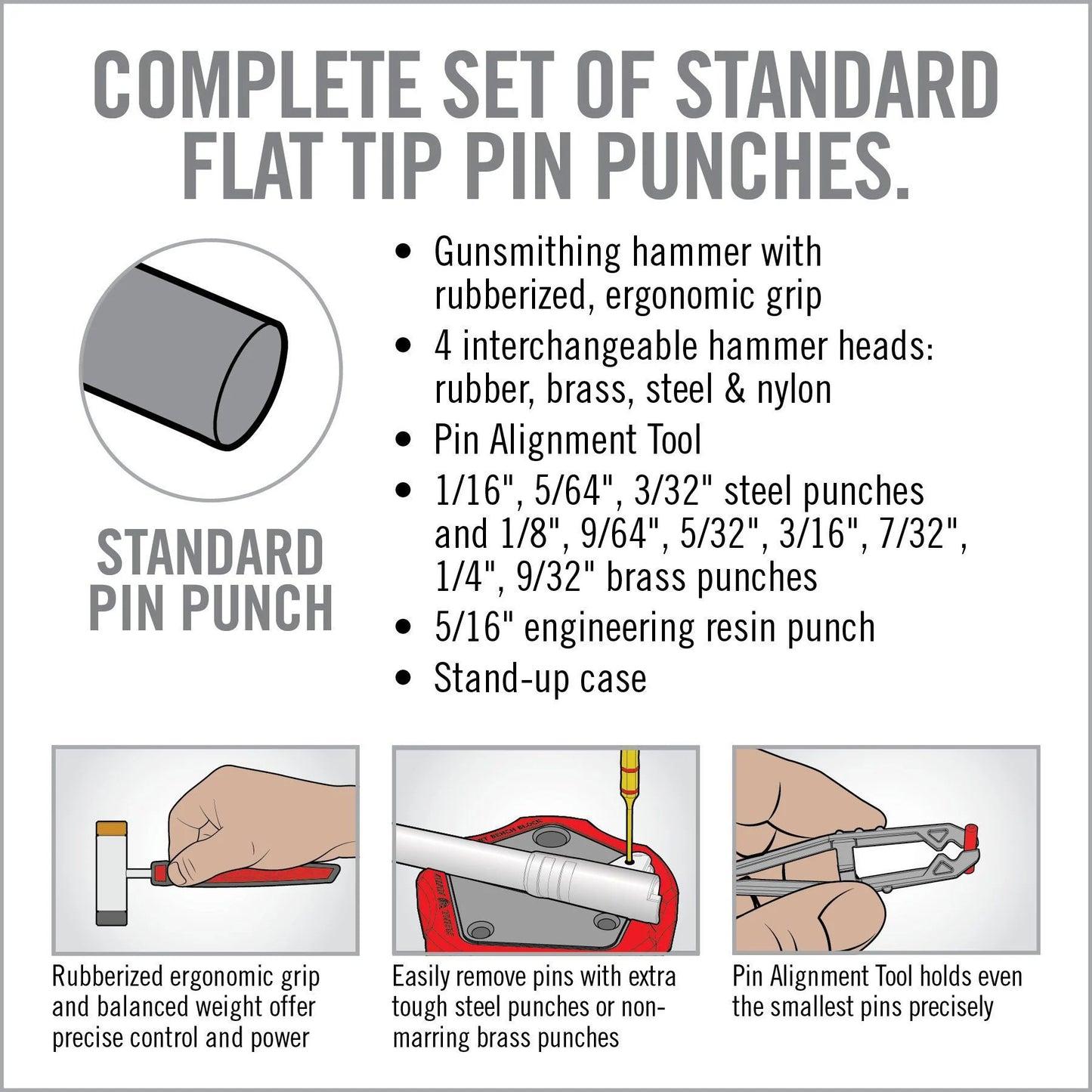 Real Avid Accu-Punch Hammer and Punches Brass image 2