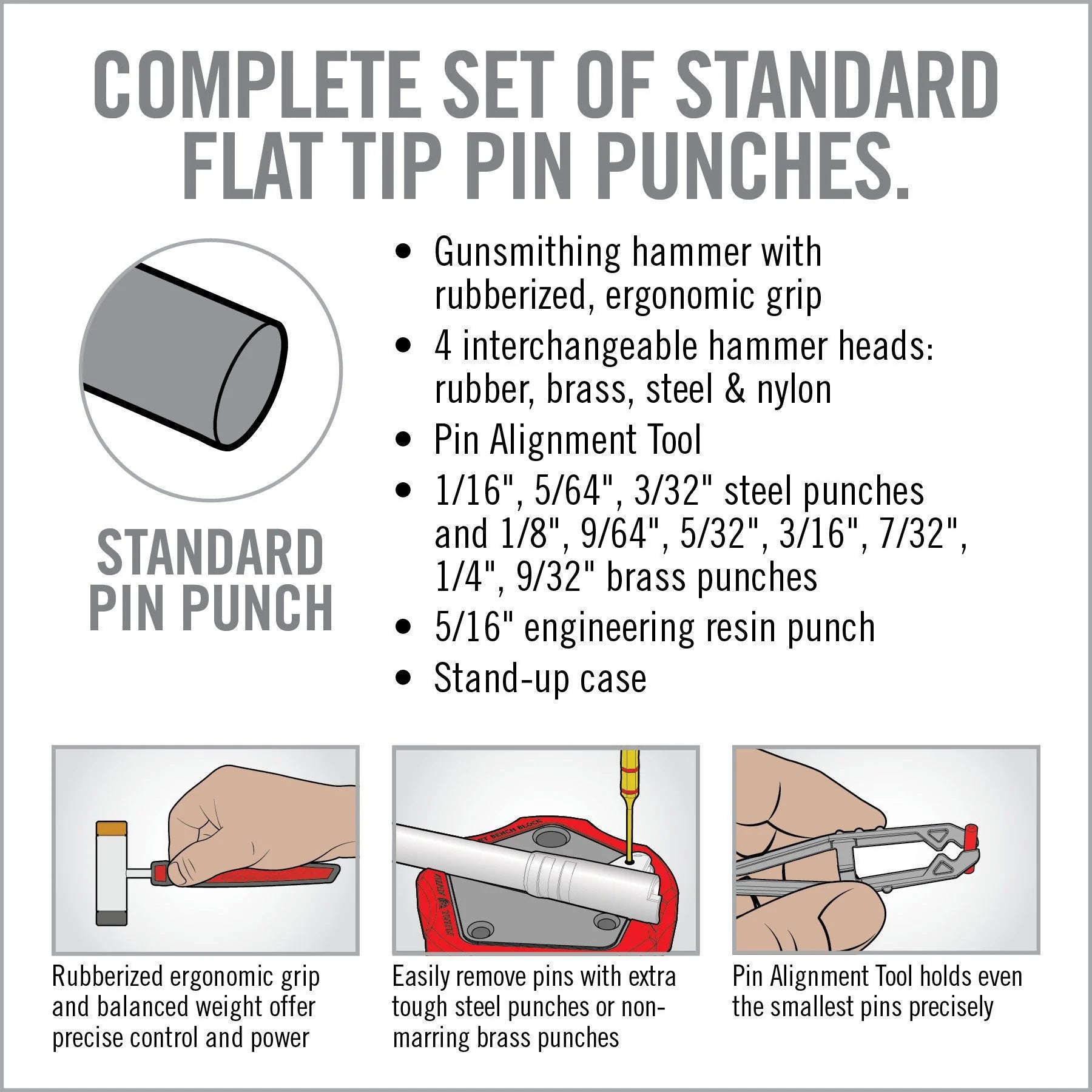 Real Avid Accu-Punch Hammer and Punches Brass image 2